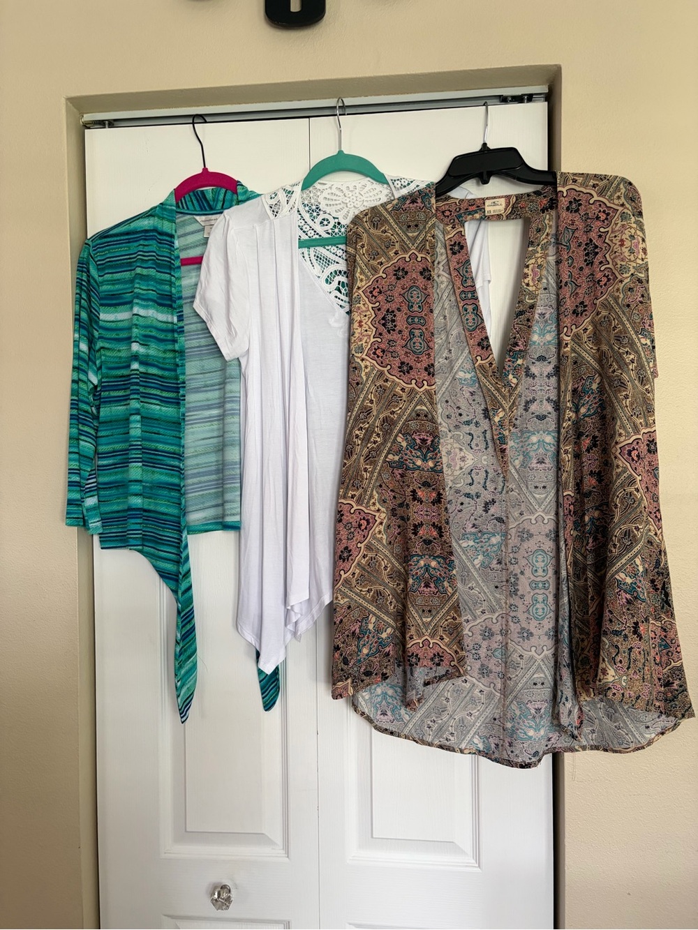 Three tops to wear over tees or dresses or tanks
